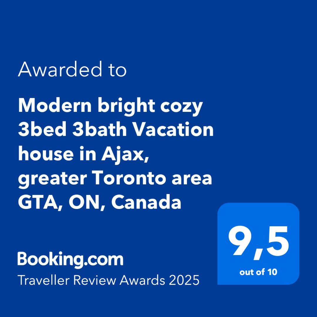 Modern Bright Cozy 3Bed 3Bath Vacation House In Ajax, Greater Toronto Area Gta, On, Canada 外观 照片